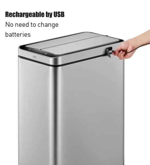 Obsessions Eko X Wing Sensor Bin 45L, Metallic