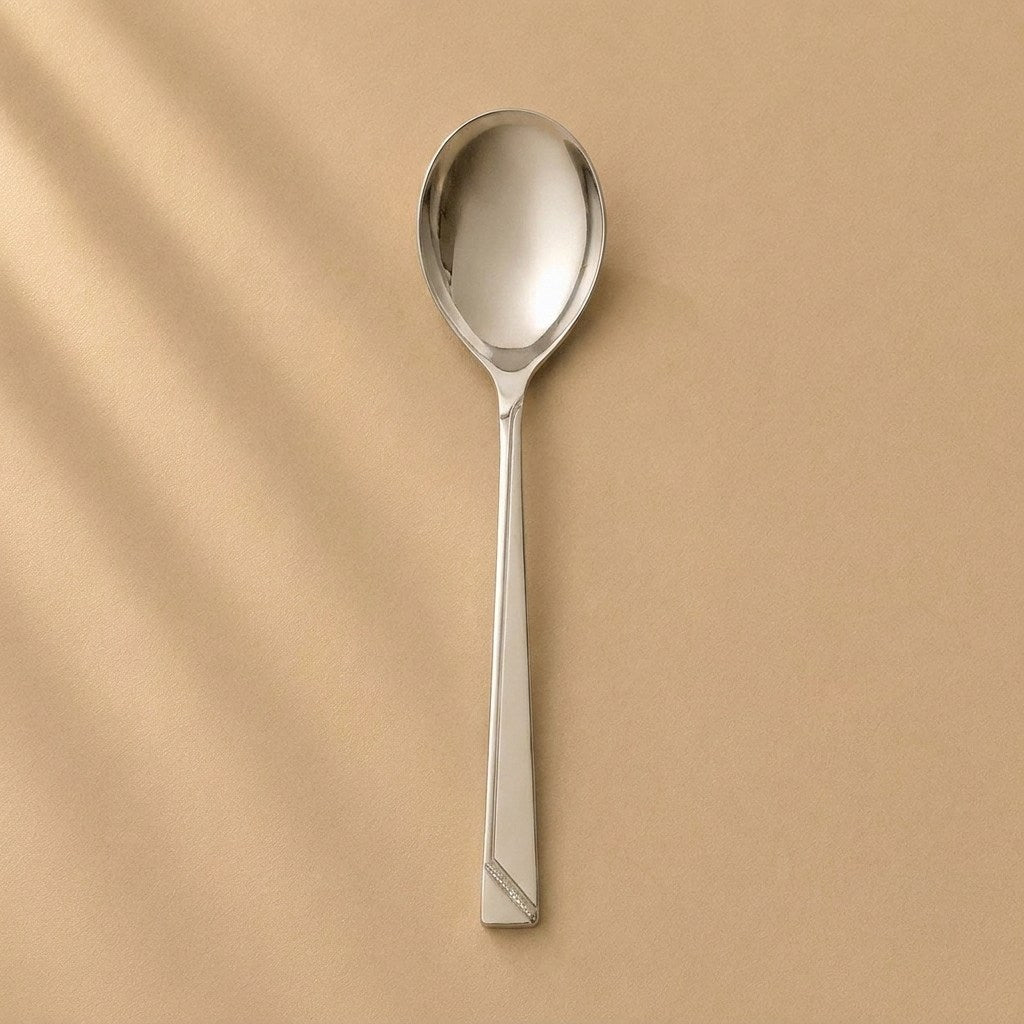 Kishco Olympus Stainless Steel Serving Spoon, Round shape, Large