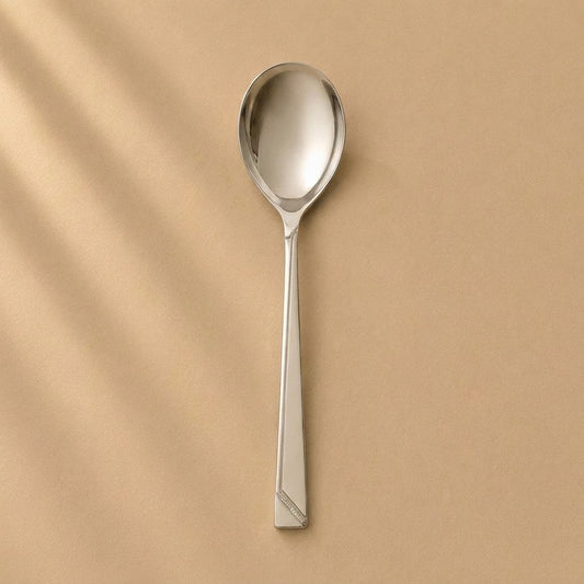 Kishco Olympus Stainless Steel Serving Spoon, Round shape, Large
