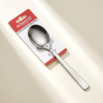 Kishco Olympus Serving Spoon, Round Shape, in packaging
