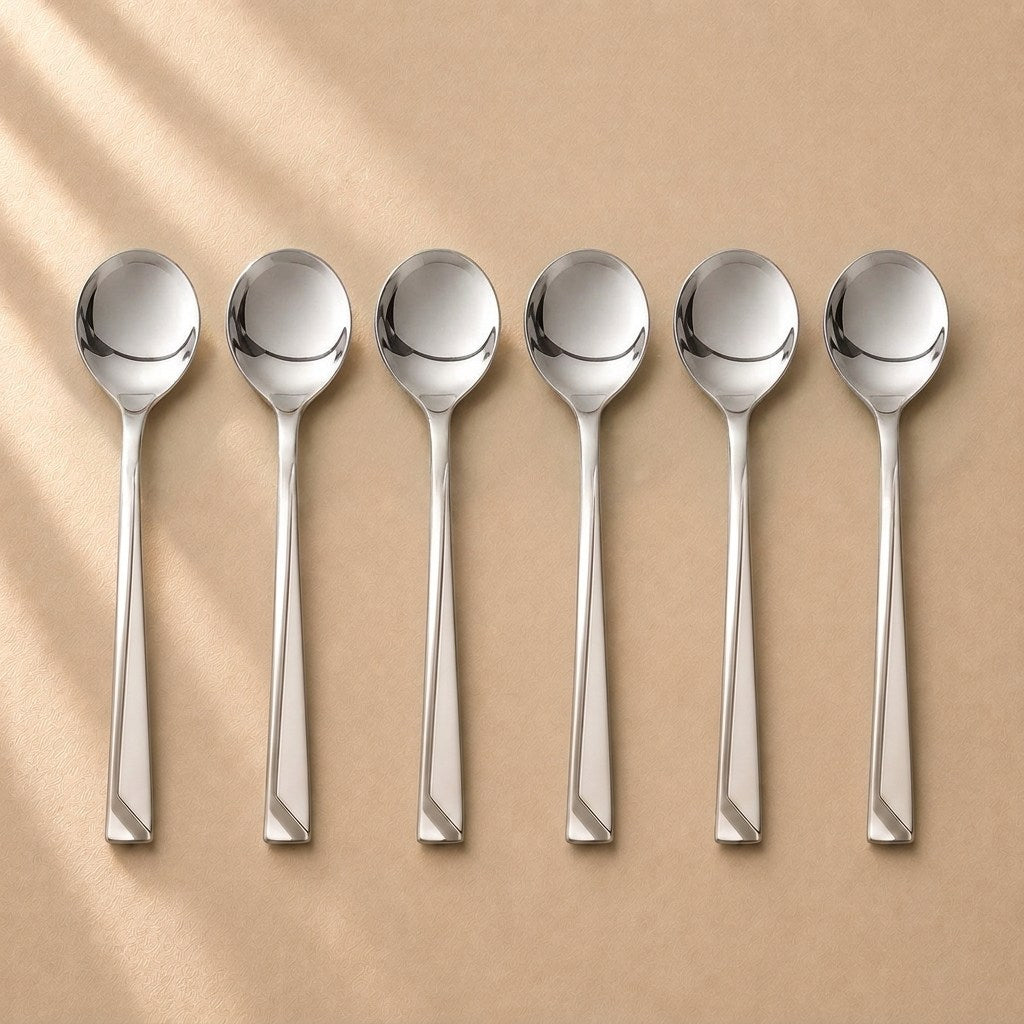 Kishco Olympus Stainless Steel Soup Spoon, Set of 6