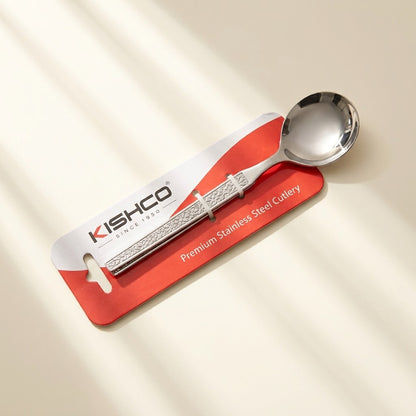 Kishco Parma Serving Spoon, Round, Small, in packaging