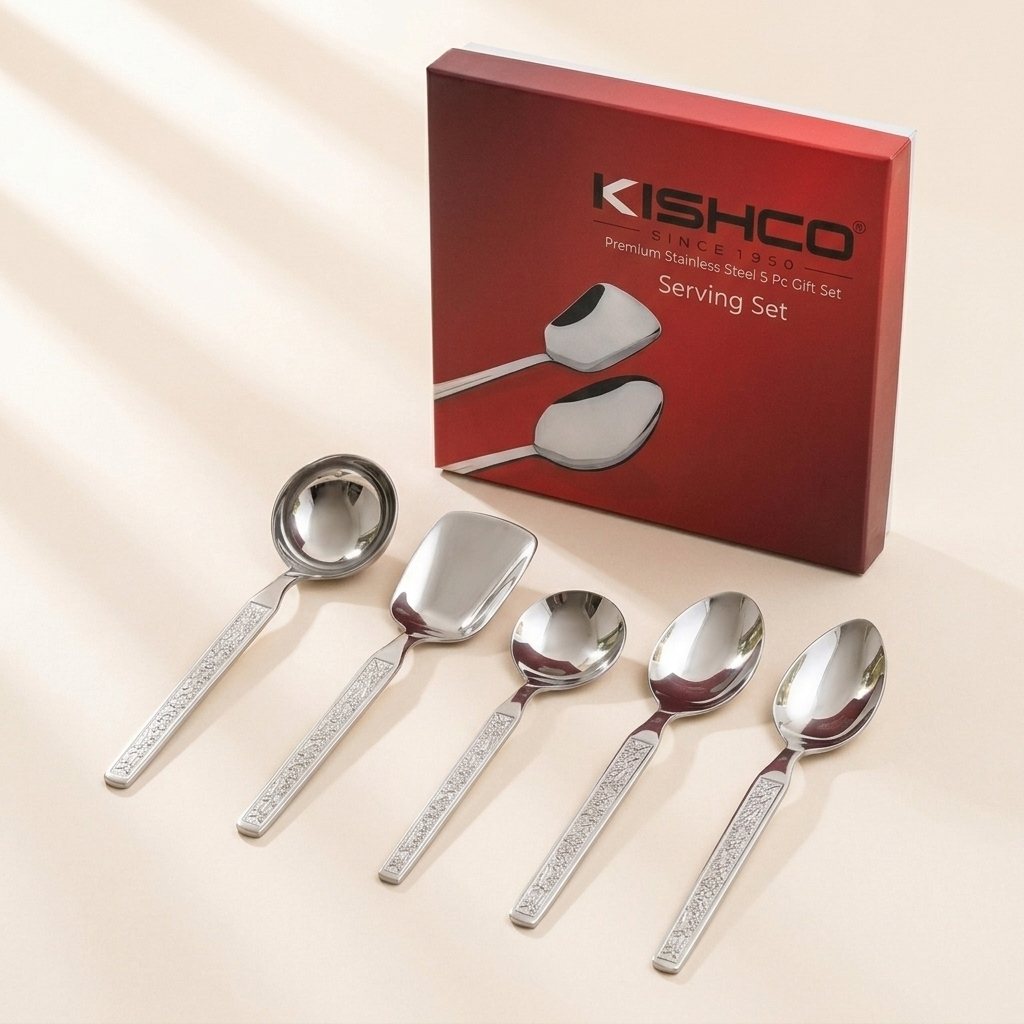 Kishco Parma 5 piece serving set with gift box