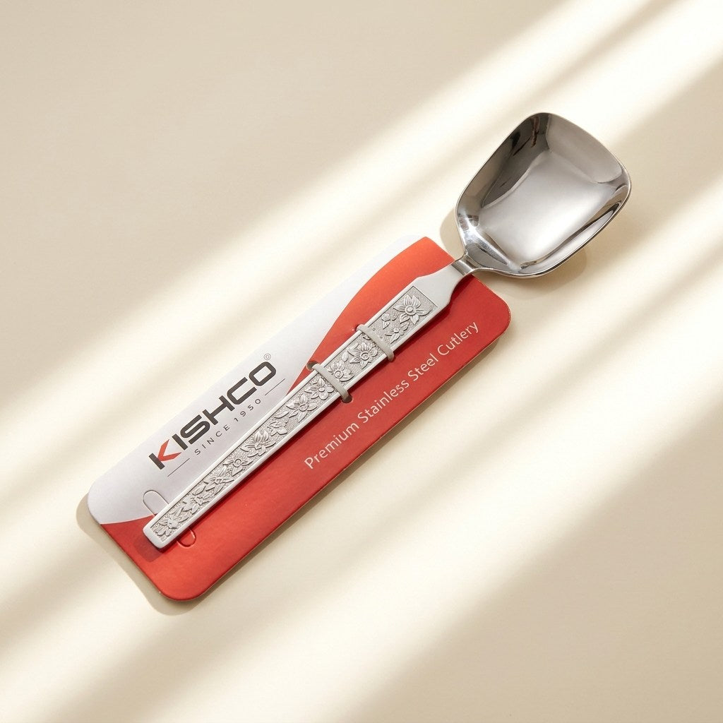 Kishco Parma Serving Spoon, Square, in packaging