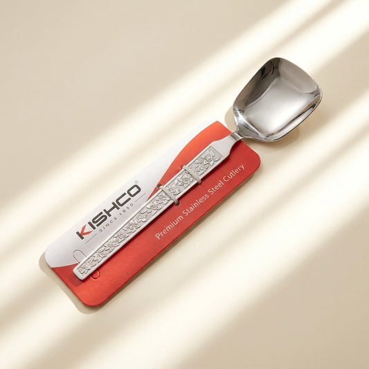 Kishco Parma Serving Spoon, Square, in packaging