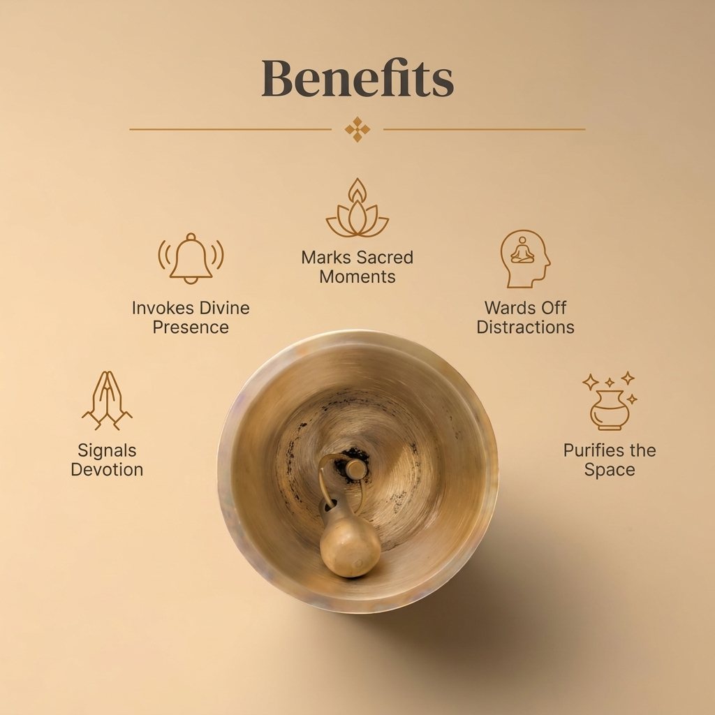 Benefits of a Kansa bronze pooja hand bell