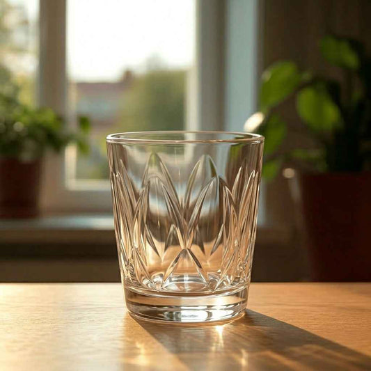 Elira Prism Premium glasses with Golden Line, Set of 6, 300ml