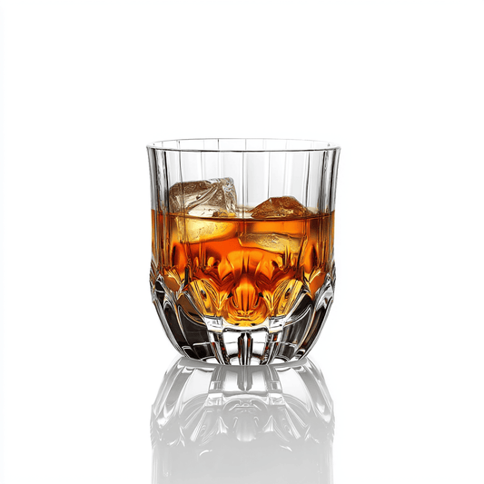 RCR Adagio DOF Crystal Whiskey Glasses, 350ml, Set of 6 with white background