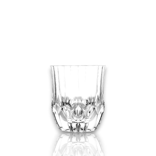RCR Adagio whiskey glasses with elegant cut design for enjoying fine spirits