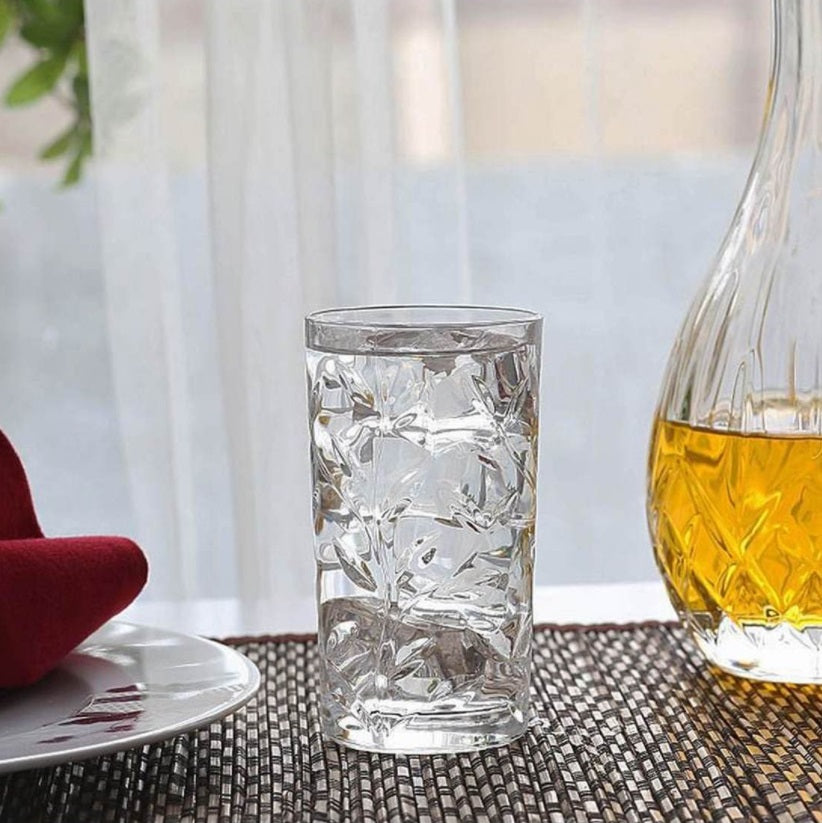 RCR Laurus cocktail glass set featuring an elegant textured design perfect for serving cocktails