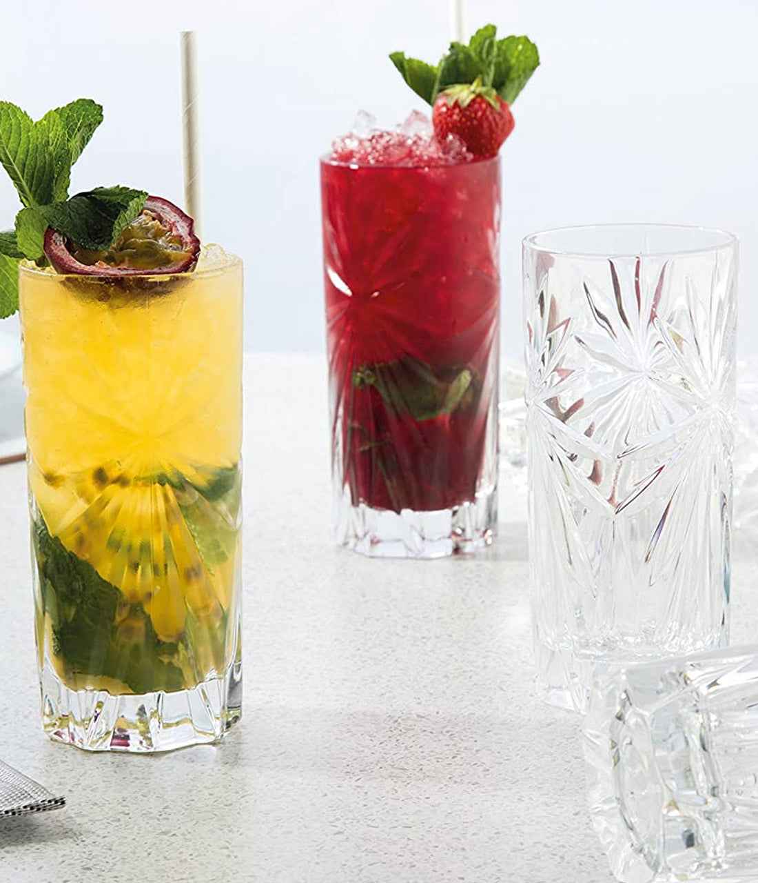 RCR Oasis Highball Tumbler Glass, 360ml, Set of 6