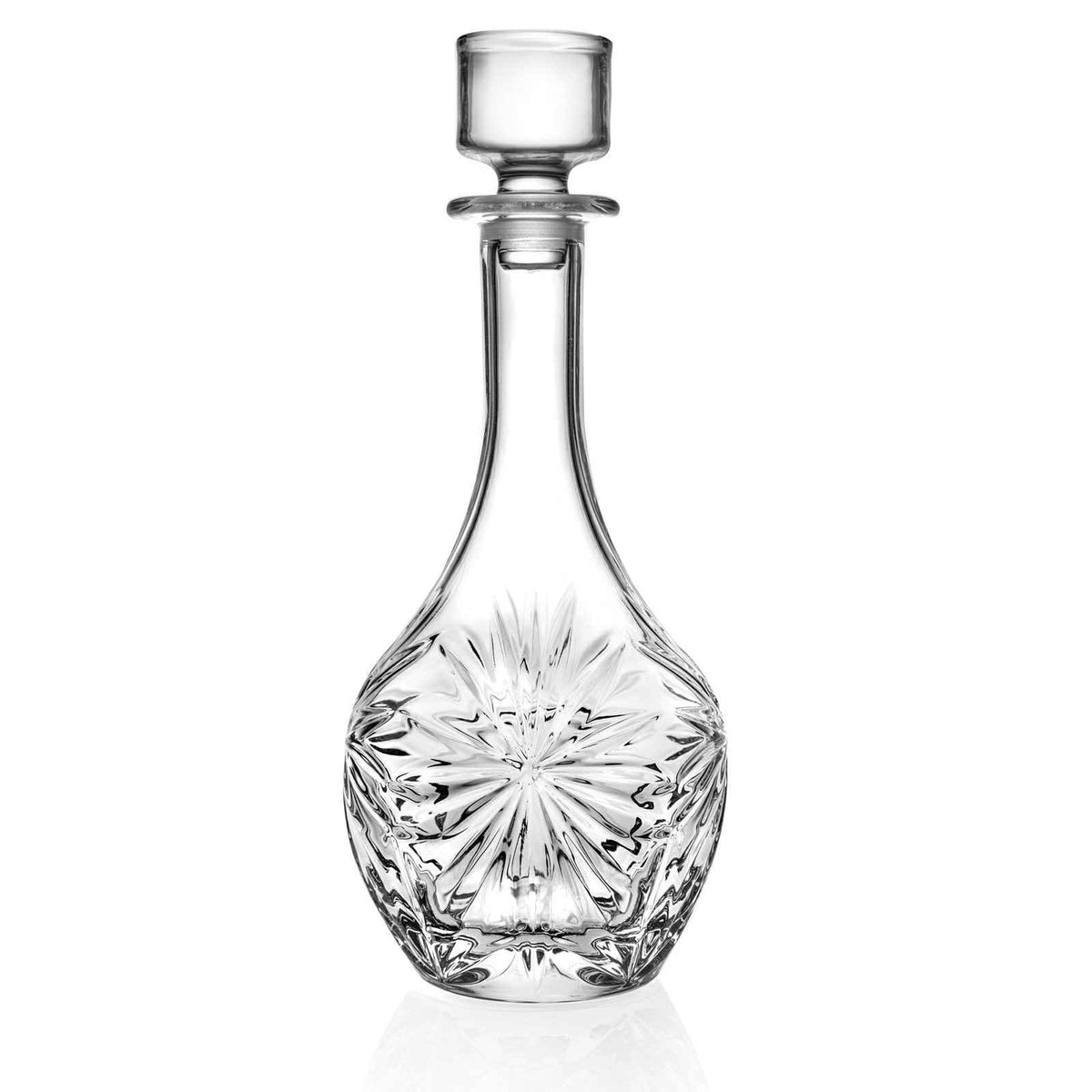 RCR Oasis Crystal Glass Whiskey Decanter Bottle Round, 1000ml