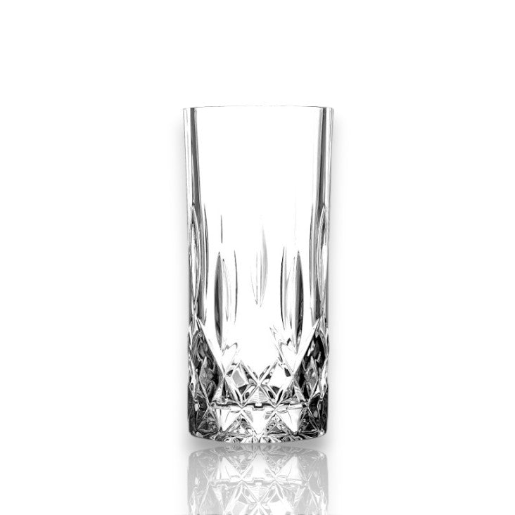 RCR Opera Cocktail Tumbler Set featuring elegant cut glass design for stylish drink presentations
