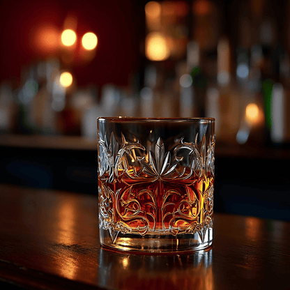 RCR Tattoo DOF Crystal Whiskey Glasses, 340ml, Set of 6