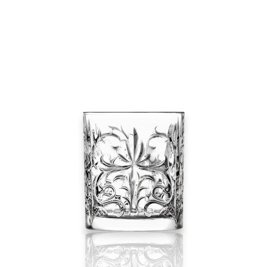 RCR Tattoo Whiskey Glasses with Intricate Floral Design to Enhance Your Drinking Experience
