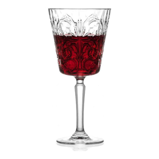 RCR Tattoo Wine Goblet Glasses, 290 ml, Set of 6