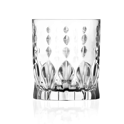 RCR Marilyn DOF Crystal Whiskey Glasses, 340ml, Set of 6