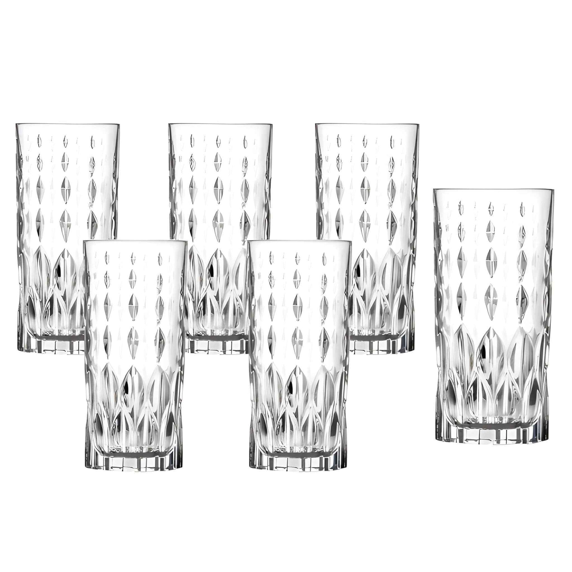 RCR Marilyn Highball Glasses, 350ml, Set of 6