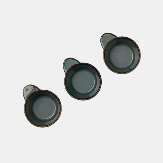 Rena Porcelain Teal Regular Cup 200ml Set of 3 with a sleek design for stylish coffee enjoyment