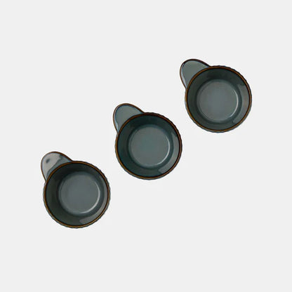 Rena Porcelain Teal Regular Cup 200ml Set of 3 with a sleek design for stylish coffee enjoyment