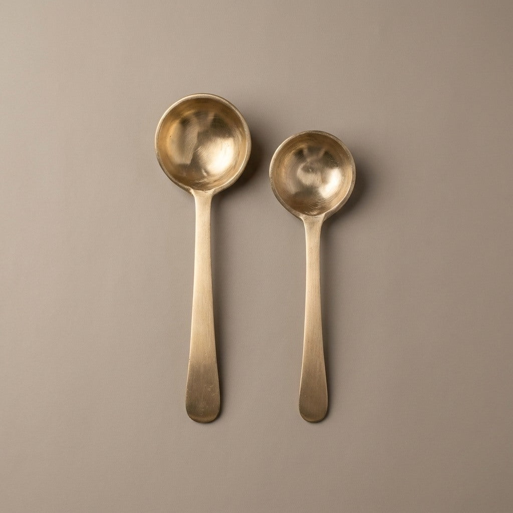 Ruby Liquid Serving Spoon Small and Large size comparison