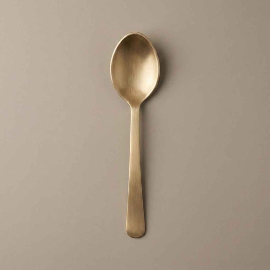 Pure Kansa Serving Spoon Ruby, Oval Large