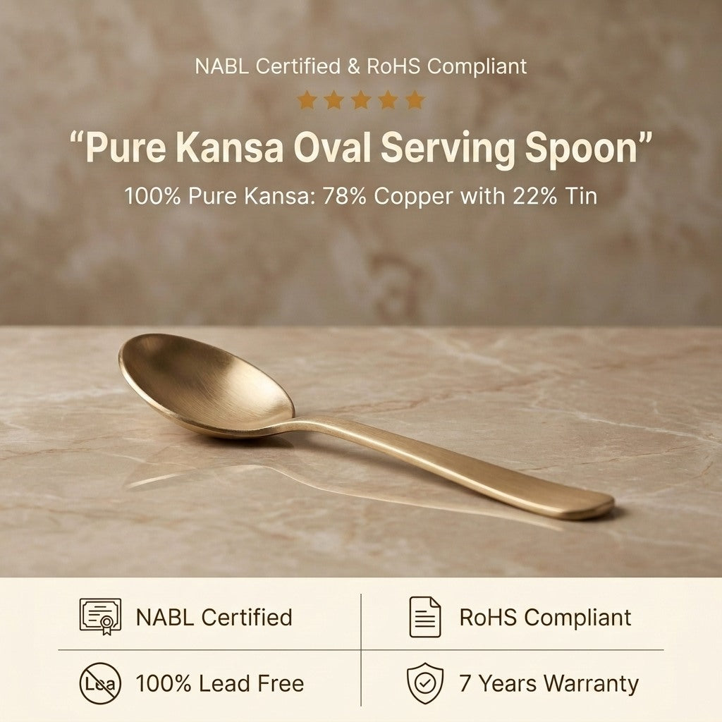 Pure Kansa Ruby Oval Serving Spoon banner