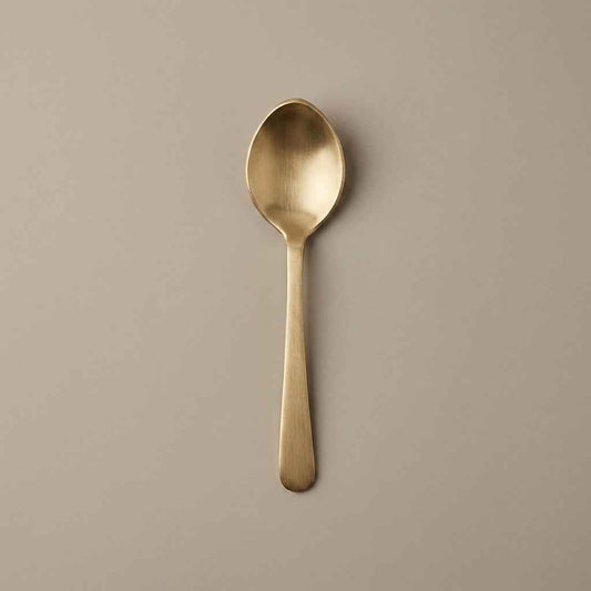 Pure Kansa Serving Spoon Ruby, Oval Small