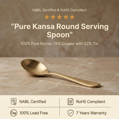 Pure Kansa Ruby Round Serving Spoon banner