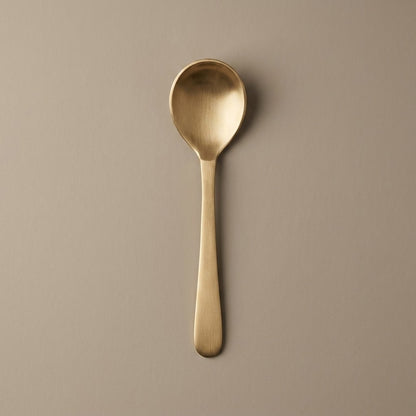 Pure Kansa Serving Spoon Ruby, Dessert Round Large