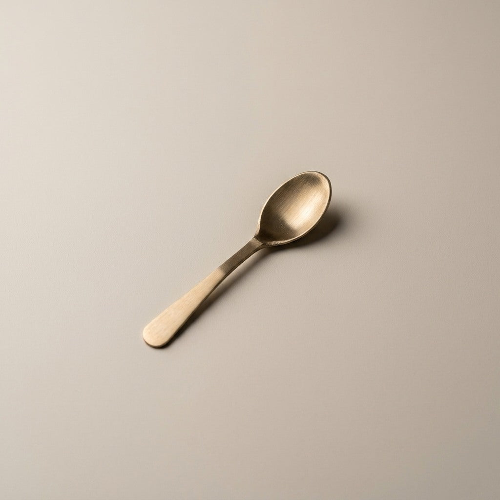 Pure Kansa Ruby Tea Spoon angle view