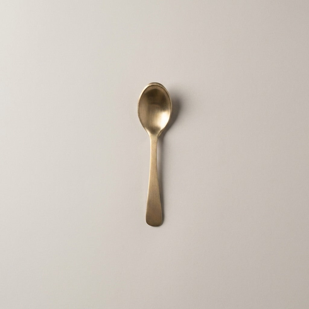 Pure Kansa Ruby Tea Spoon, Matte Finished