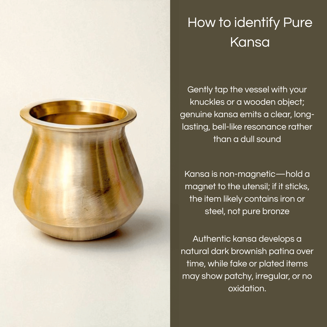 Satari Kansa Lota 425ml by Kansyam with a polished finish for traditional Indian use