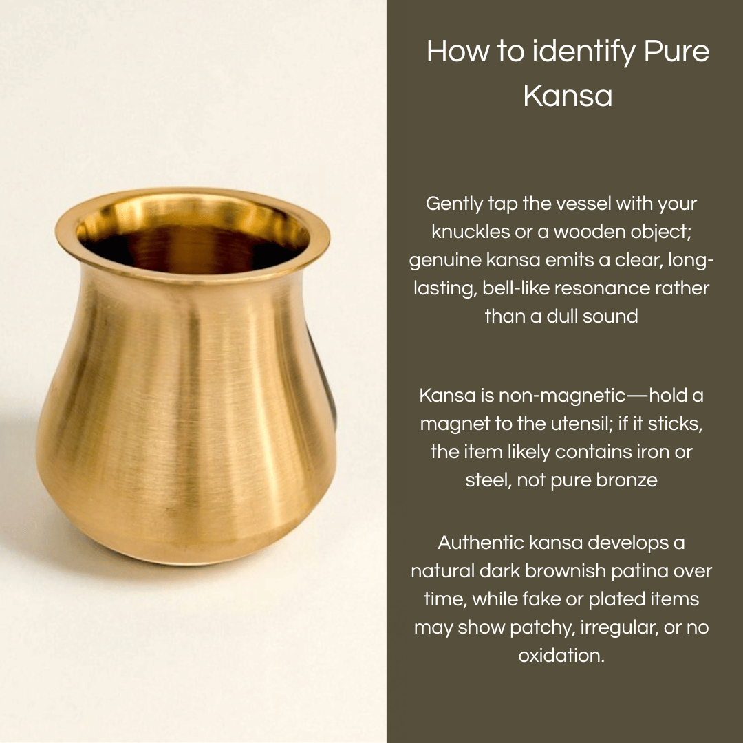 Satari Kansa Lota 485ml by Kansyam with a shiny finish and traditional design for everyday use