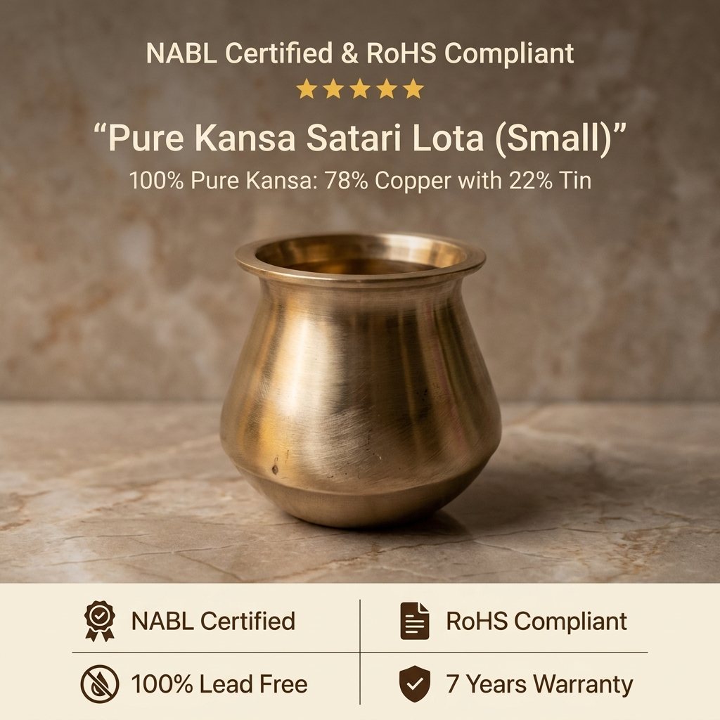 Satari Kansa Lota, Matte Finish, 425ml
