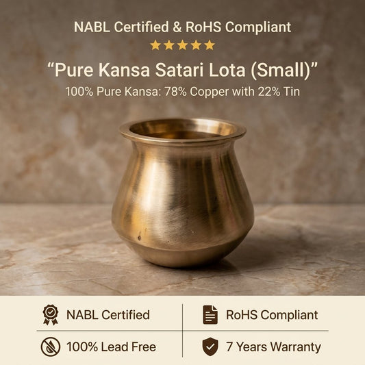 Satari Kansa Lota, Matte Finish, 425ml