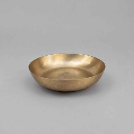 Pure Kansa Curve Deep Halva Plate, Matte finish, 300ml