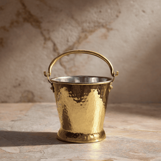 Tamira Pure Brass Serving Bucket, Balti, 400ml