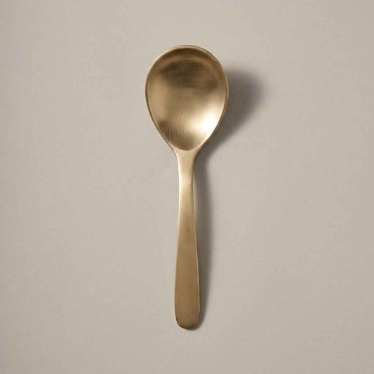 Pure Kansa Large Soup Spoon, Matte Finished