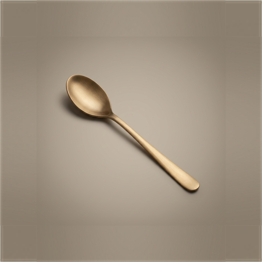 Pure Kansa Baby Spoon, Matte Finished - angle view 1