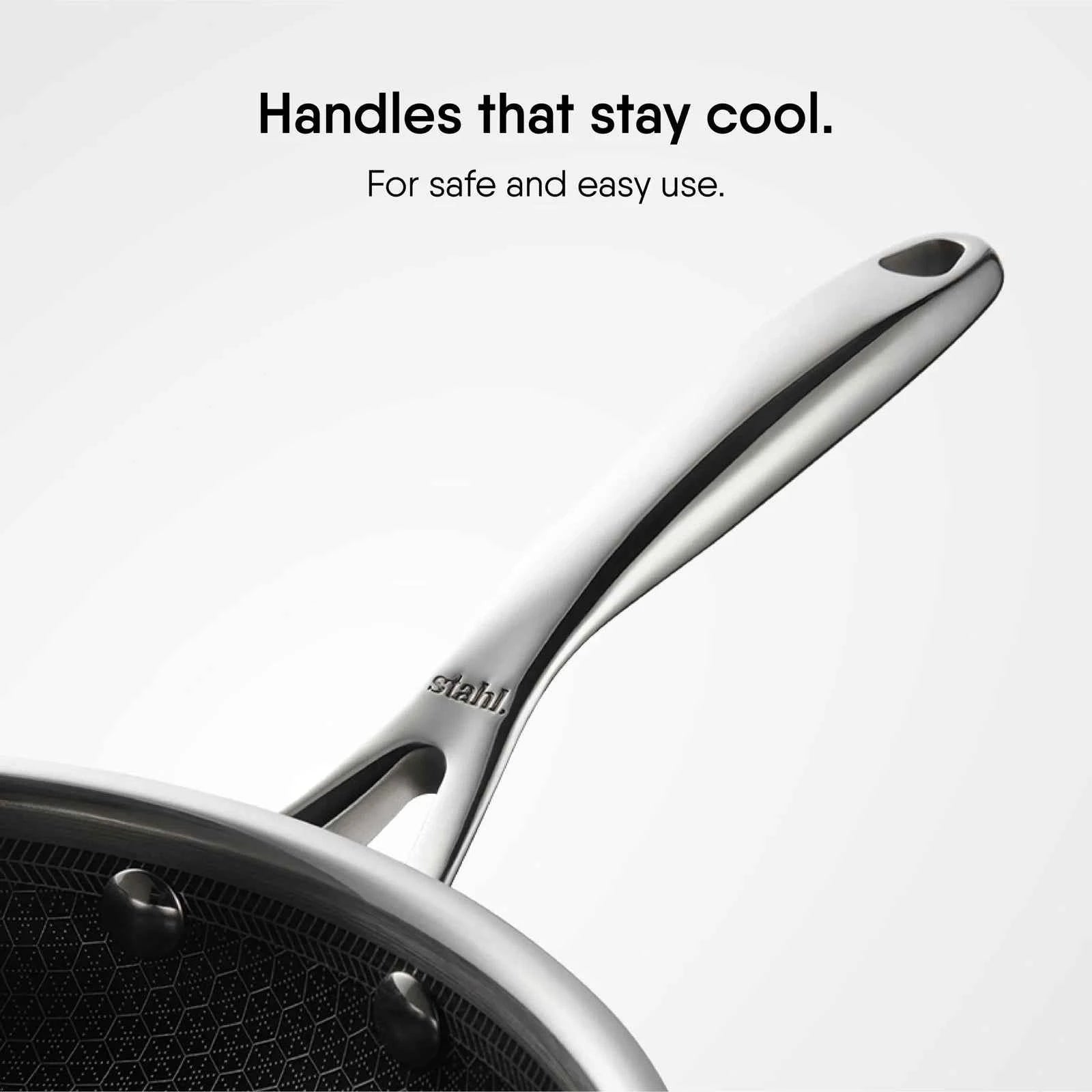 Stahl Artisan Hybrid Triply Non-Stick Fry Pan with Lid, 26 cm, 2.1 liters