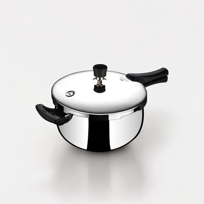 Stahl Xpress Triply Pressure Cooker 5 liters Belly with Sturdy Handles for Efficient Cooking