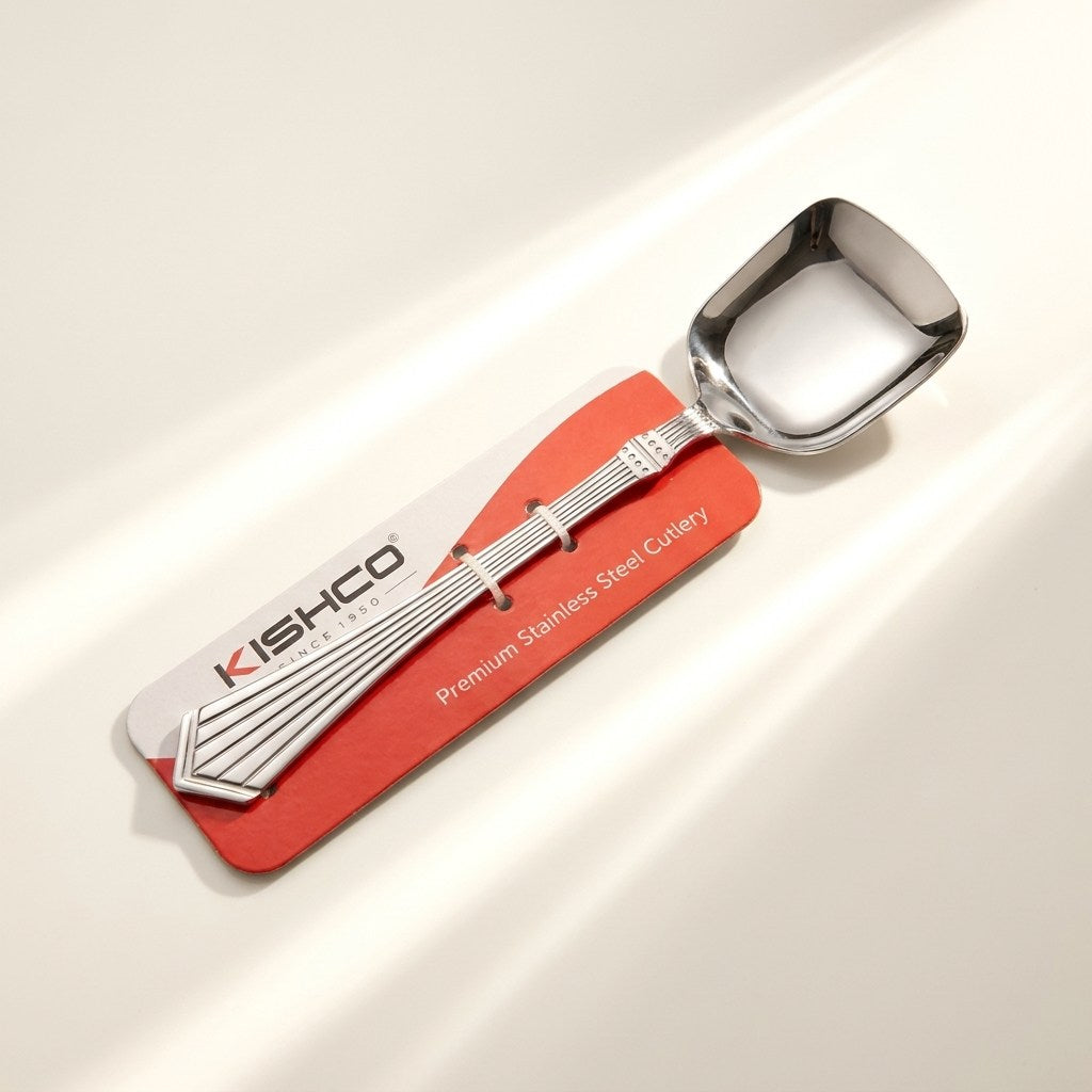 Kishco Symphony Serving Spoon, Square, in packaging
