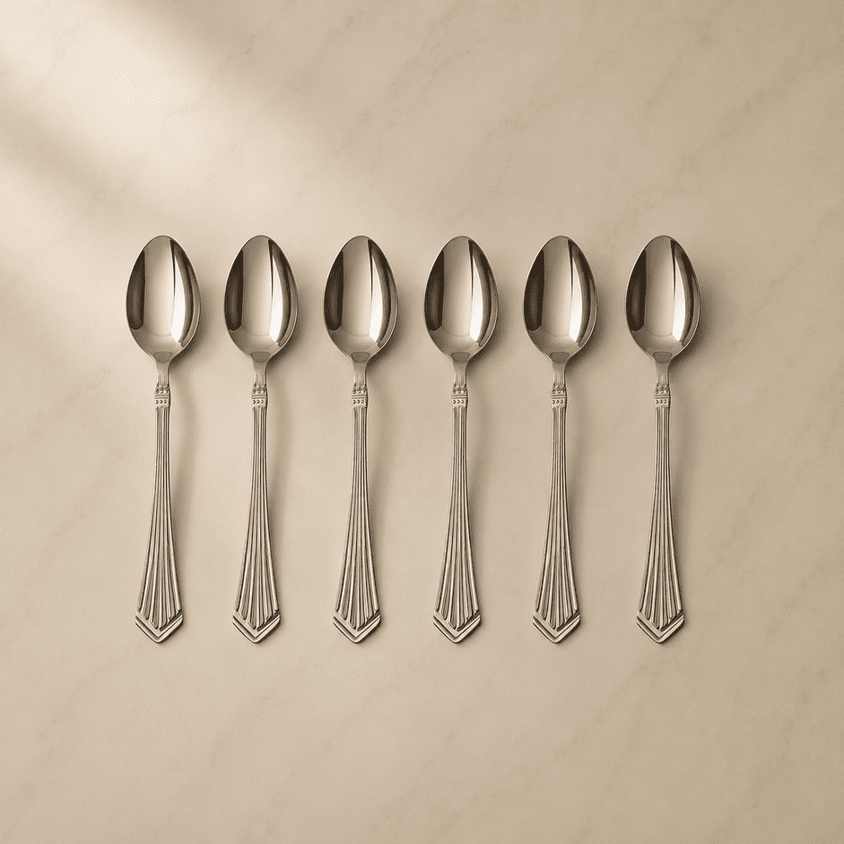 Kishco Symphony Baby Spoon, Set of 6, stainless steel cutlery