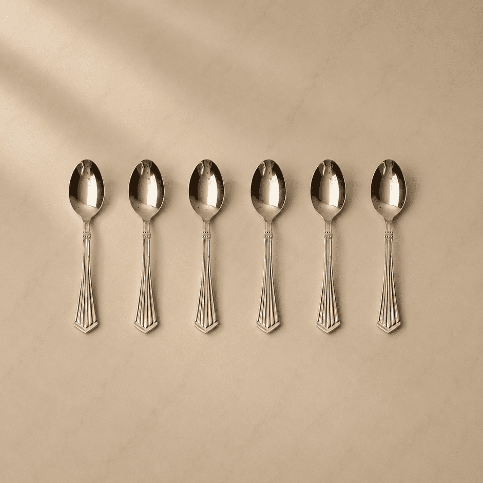 Kishco Cutlery Symphony Stainless Steel Coffee Spoon, Set of 6