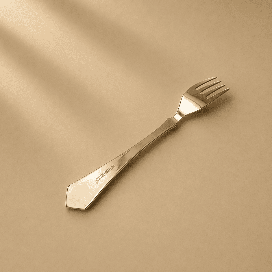 Kishco Symphony Dinner Fork, single piece, side view