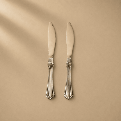 Kishco Cutlery Symphony Stainless Steel Dinner / Dessert Knife, Set of 2