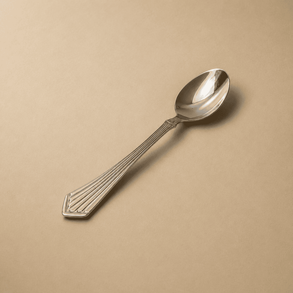 Kishco Symphony Dinner Spoon, single piece, side view