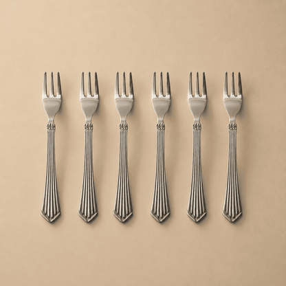 Kishco Cutlery Symphony Stainless Steel Fruit Fork, Set of 6