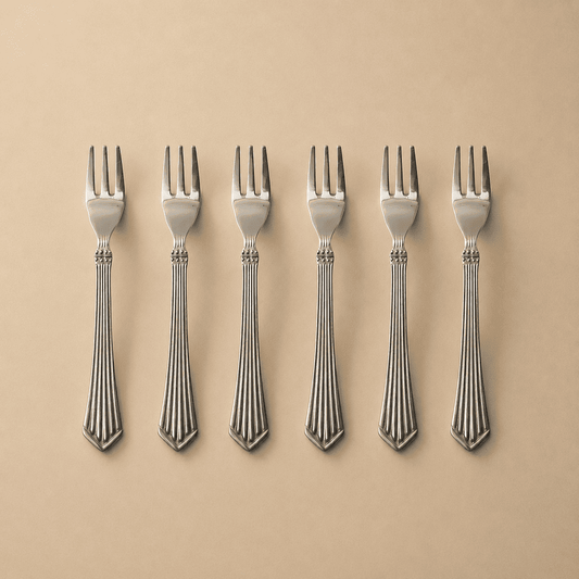 Kishco Cutlery Symphony Stainless Steel Fruit Fork, Set of 6